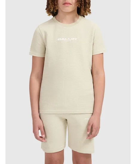 Ballin Amsterdam T-shirt Waffle Embroidery