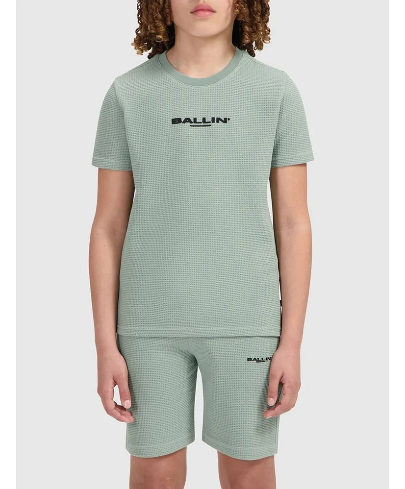 Ballin Amsterdam T-shirt Waffle Embroidery