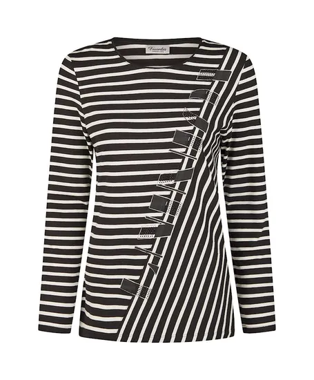 Barbara Lebek T-shirt Gestreept