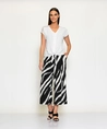 Batida Pantalon Wide Leg 3/4e