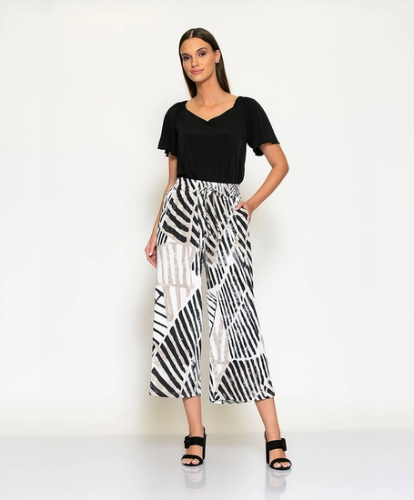 Batida Pantalon Wide Leg 3/4e