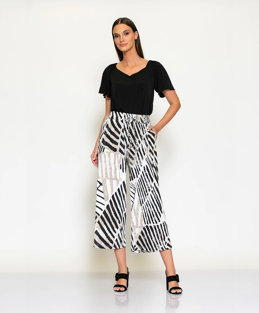 Batida Pantalon Wide Leg 3/4e