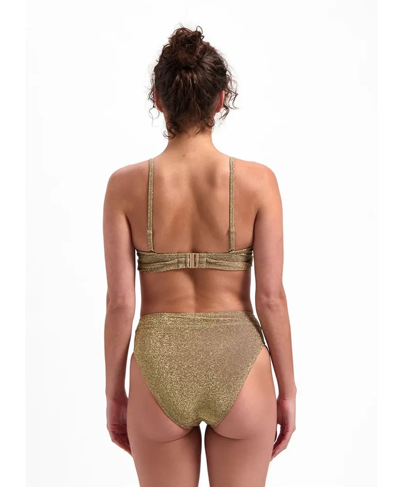 Beachlife Bikinitop Gold Glitter