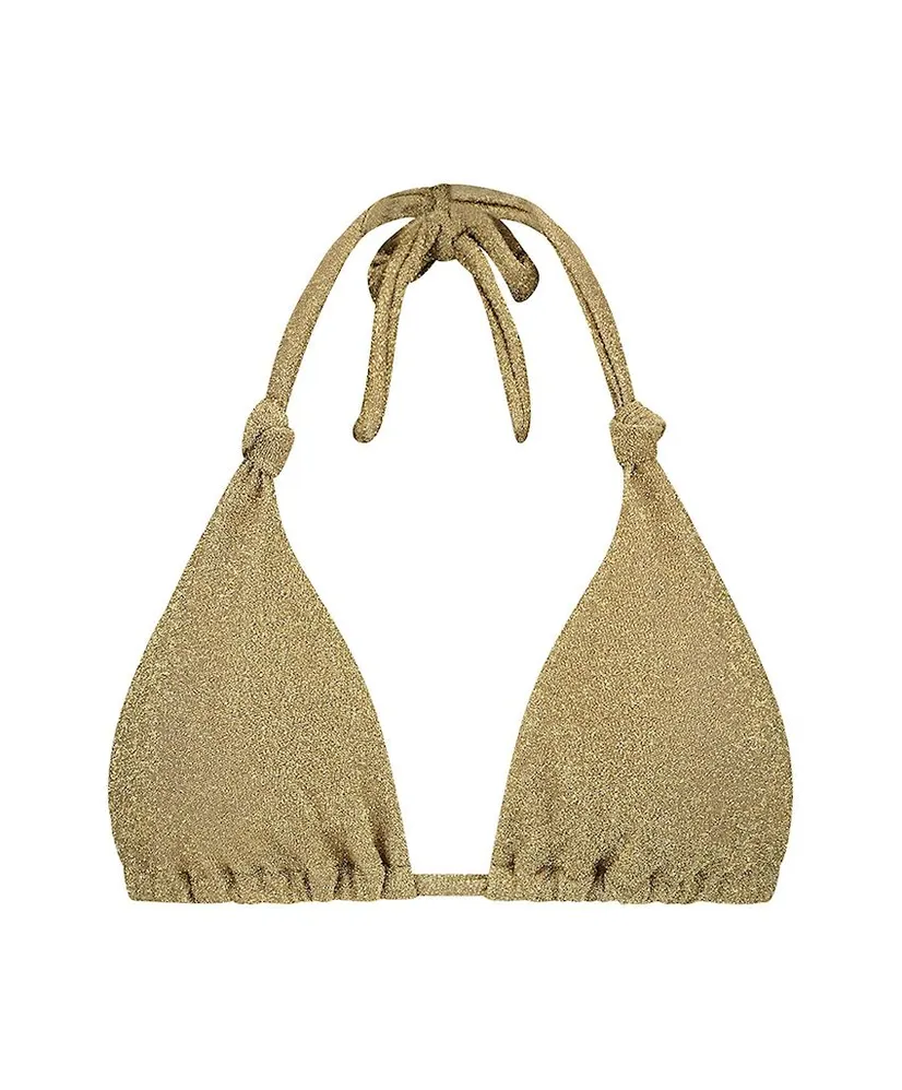 Beachlife Bikinitop Gold Glitter