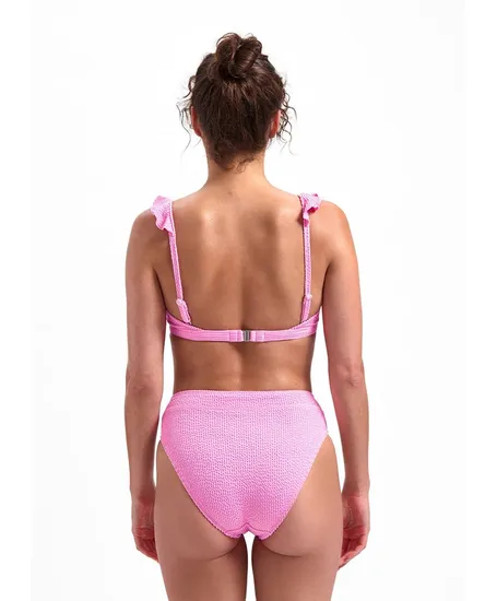 Beachlife Bikinitop Melon & Pink Ruffle