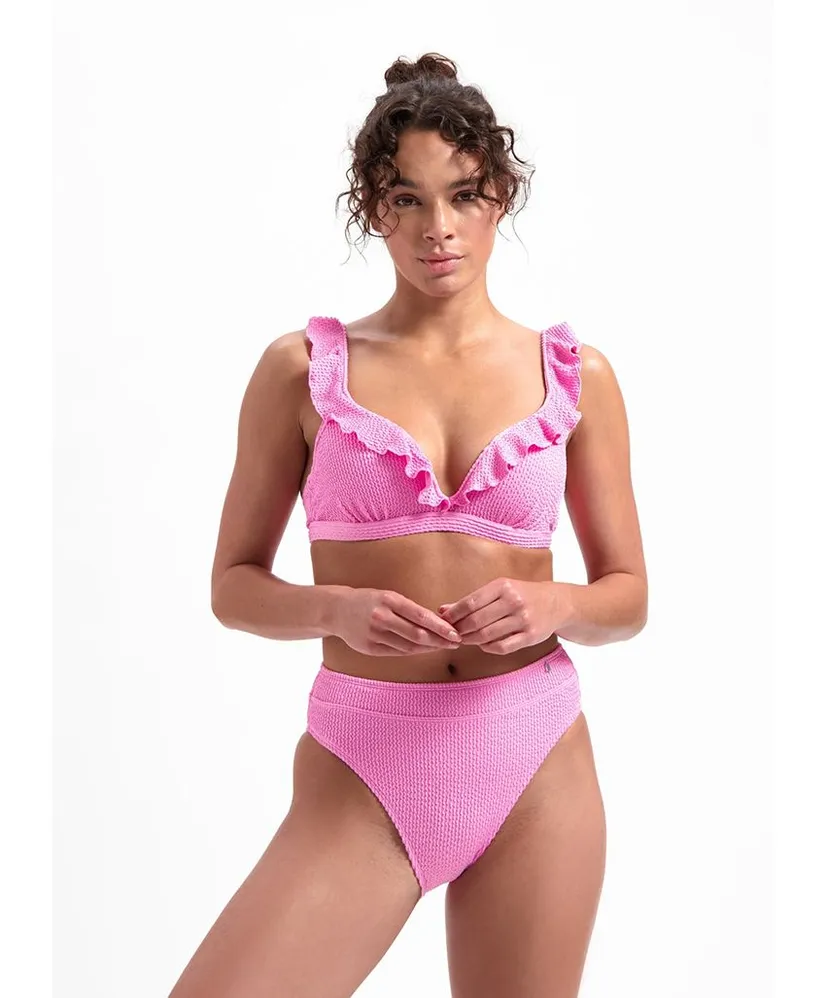 Beachlife Bikinitop Melon & Pink Ruffle