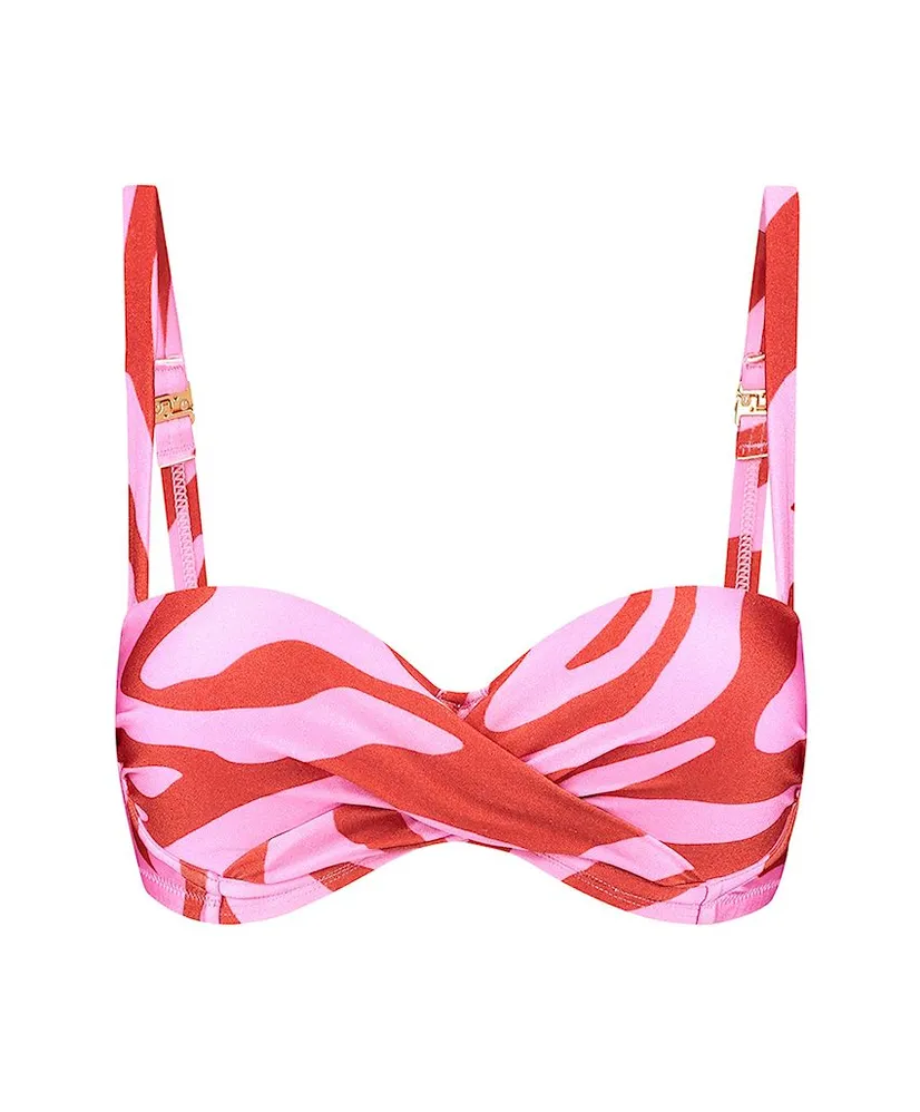 Beachlife Bikinitop Pink Zebra
