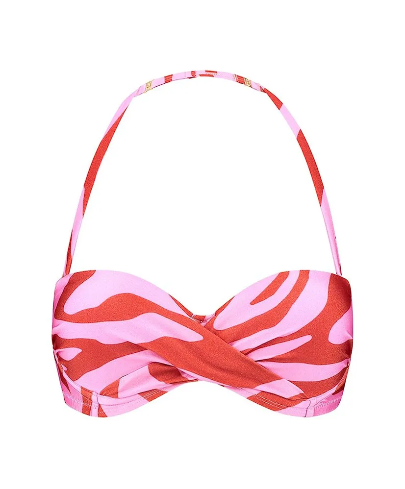 Beachlife Bikinitop Pink Zebra