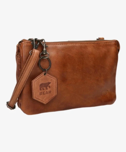 Bear Design Crossbodytas Uma Cognac