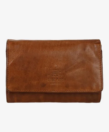 Bear Design Portemonnee Ov. Cognac