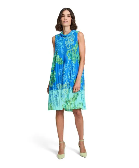 Betty Barclay Plissé Jurk Allover Print