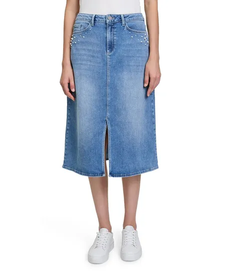 Betty & Co Midi Spijkerrok Split