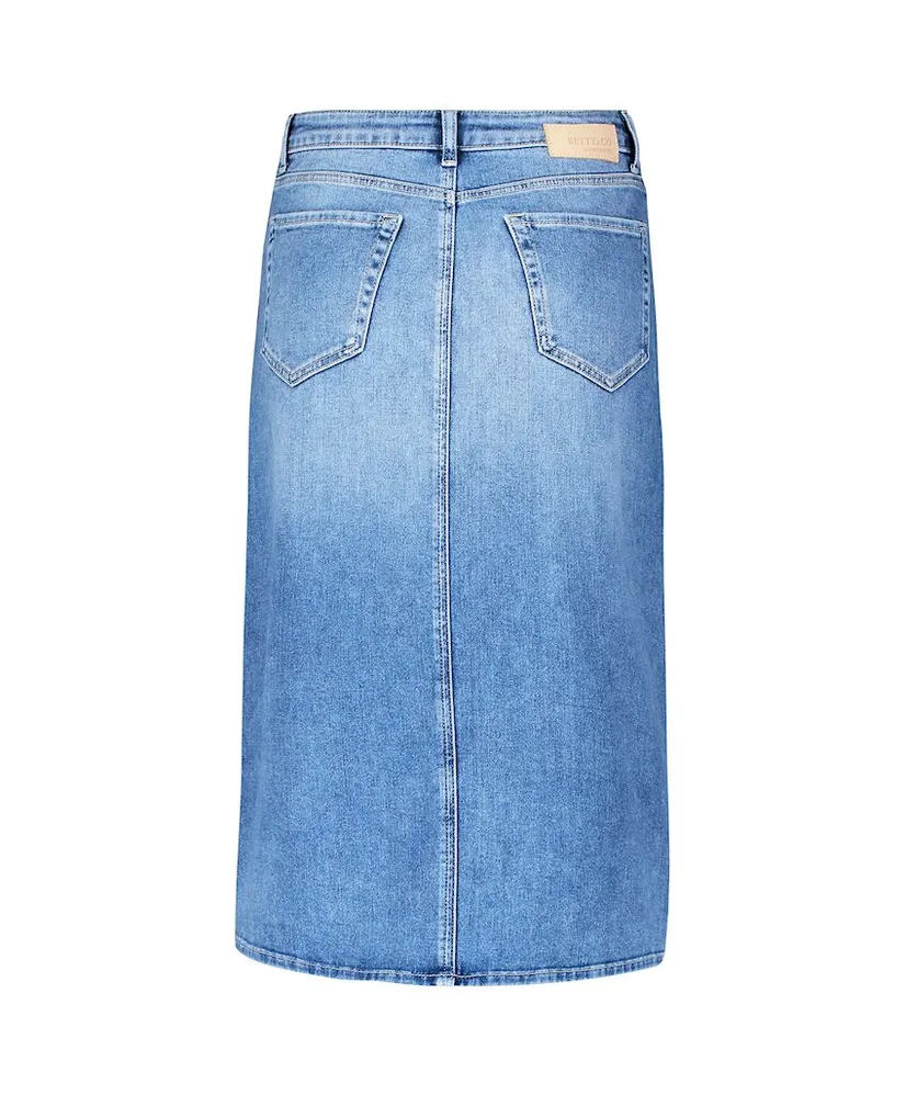 Betty & Co Midi Spijkerrok Split