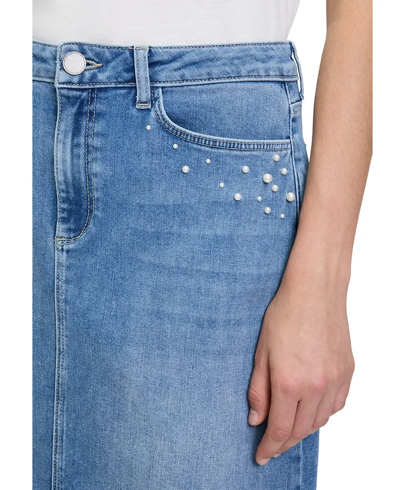 Betty & Co Midi Spijkerrok Split