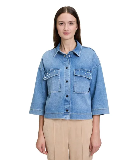 Betty & Co Spijkerblouse Parels