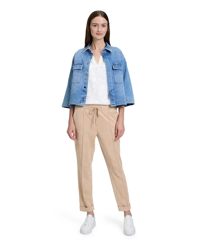 Betty & Co Spijkerblouse Parels