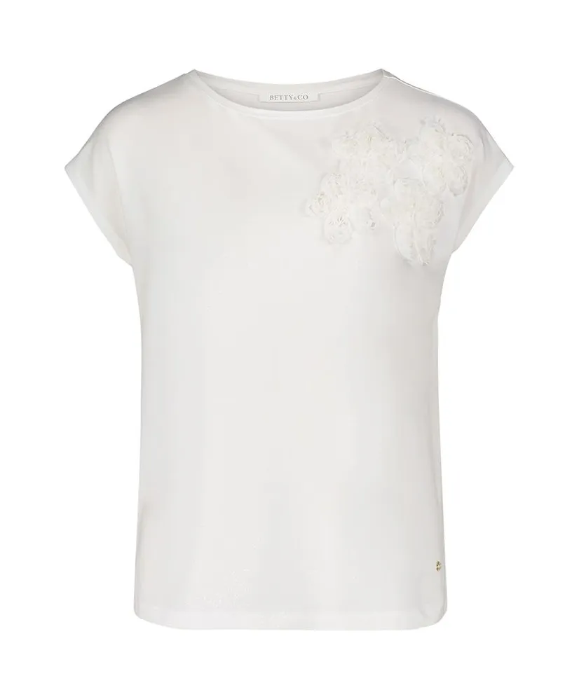 Betty & Co T-shirt Flower Detail