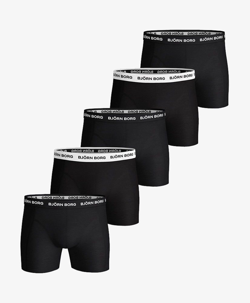 Björn Borg Shorts Solid Essential 5-pack