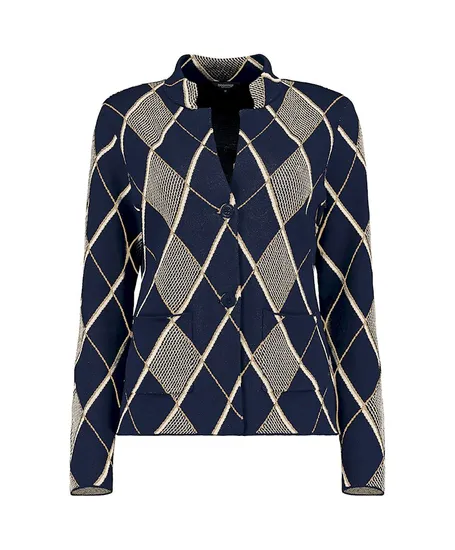Bloomings Blazer Argyle Jacquard