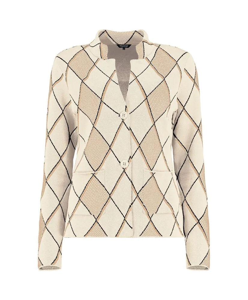 Bloomings Blazer Argyle Jacquard