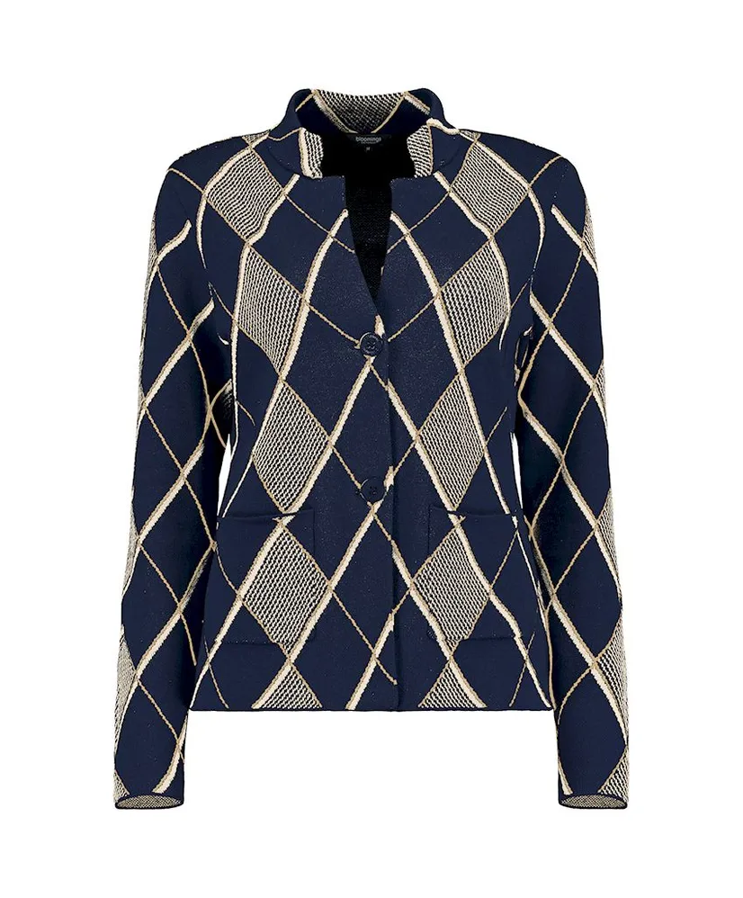 Bloomings Blazer Argyle Jacquard