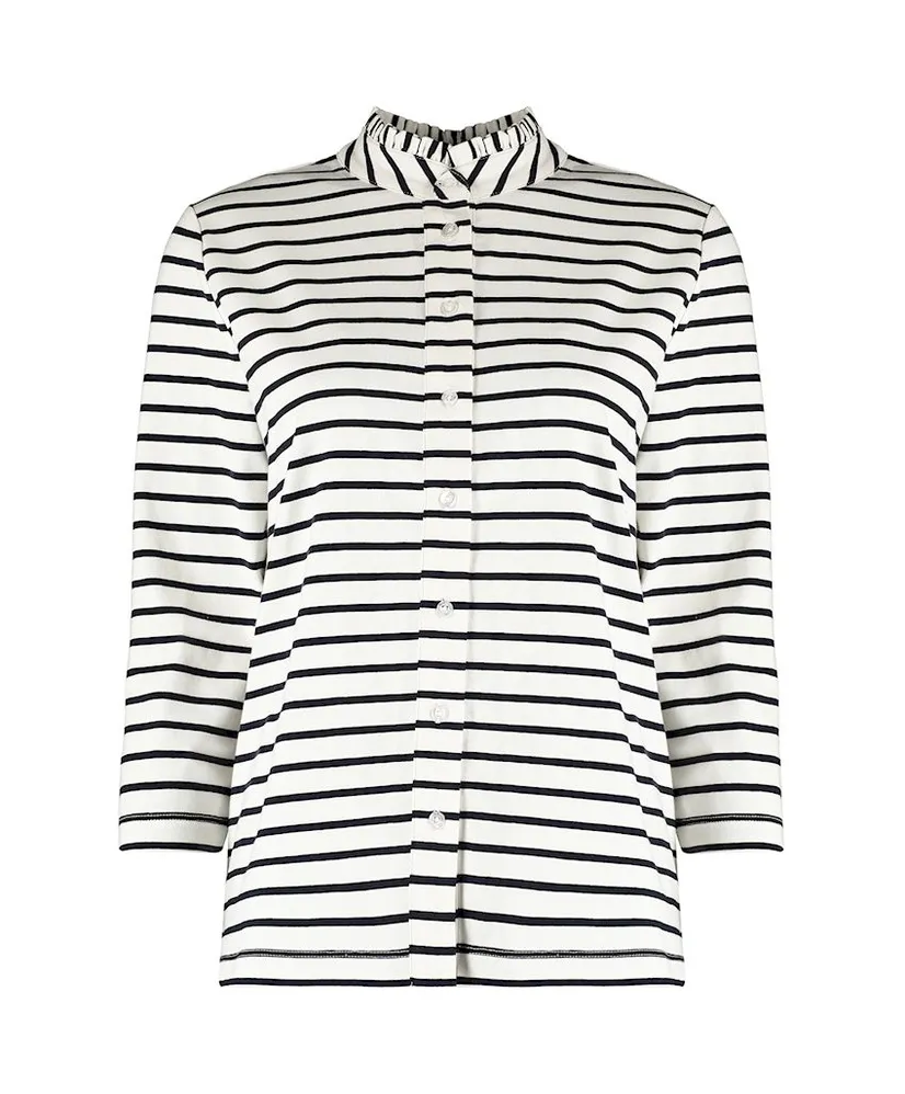 Bloomings Blouse Stripe Ruffle