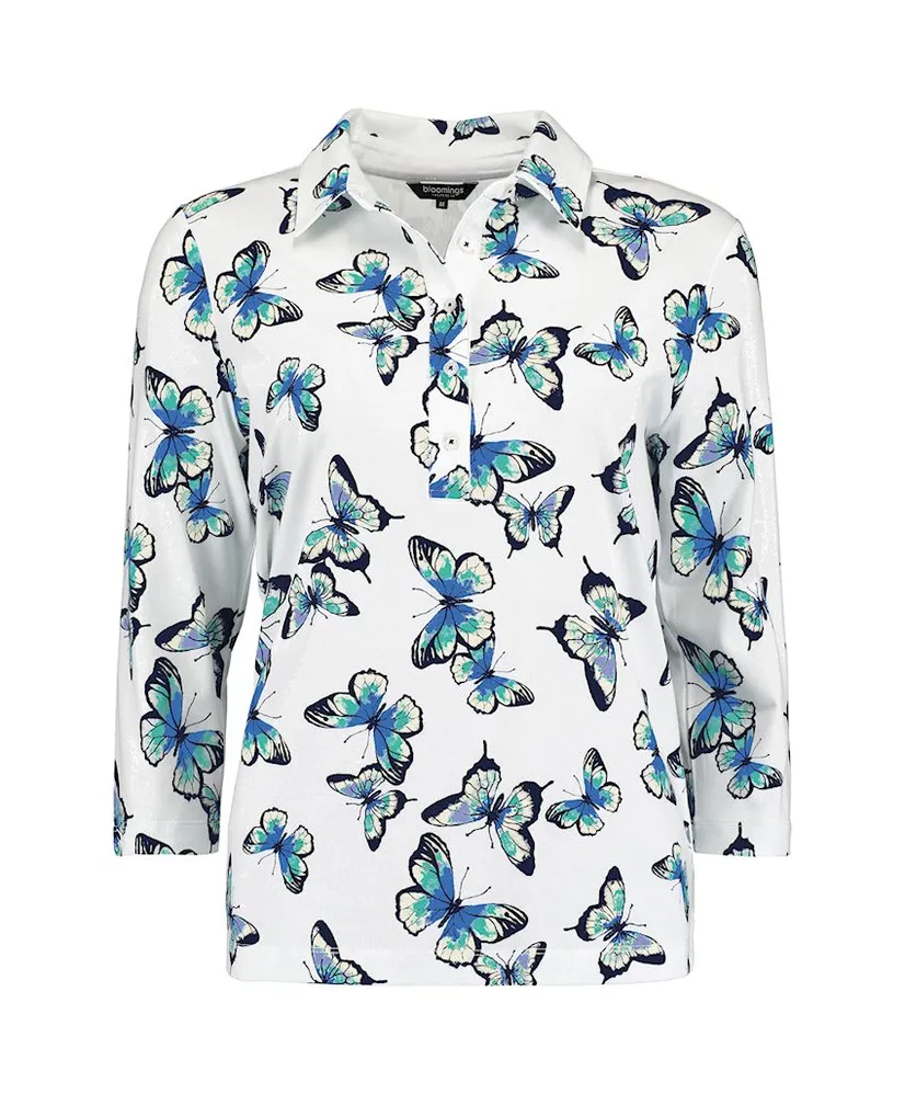Bloomings Polo Butterfly Print