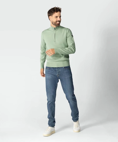 Bluefields Half Zip Trui Effen