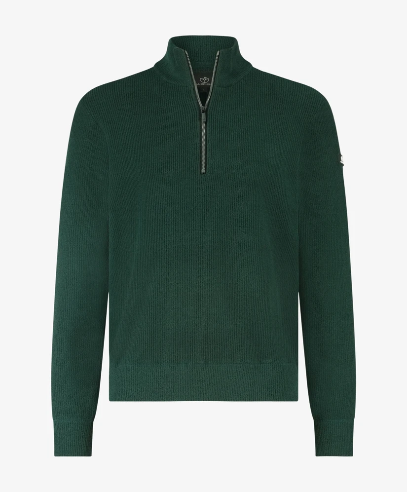 Bluefields Half Zip Trui Effen