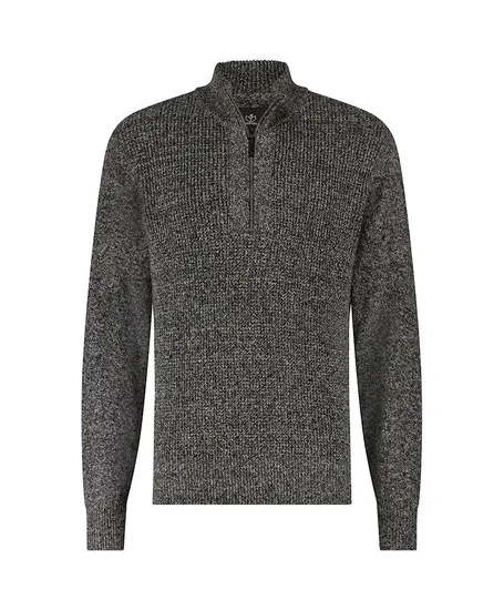 Bluefields Half Zip Trui Gemêleerd