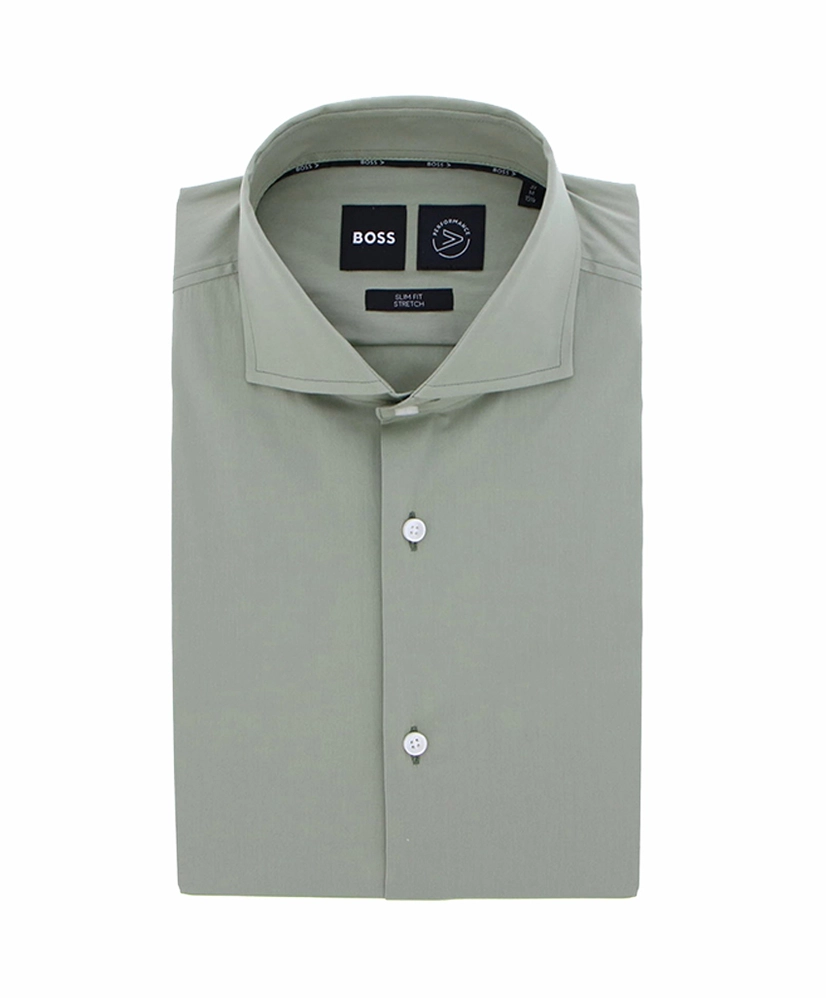 BOSS Overhemd P-HANK-spread-C1-222 Slim Fit