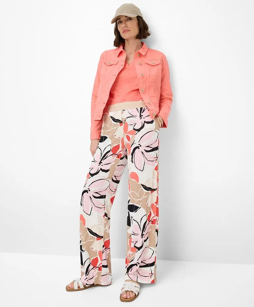 BRAX Broek Allover Print