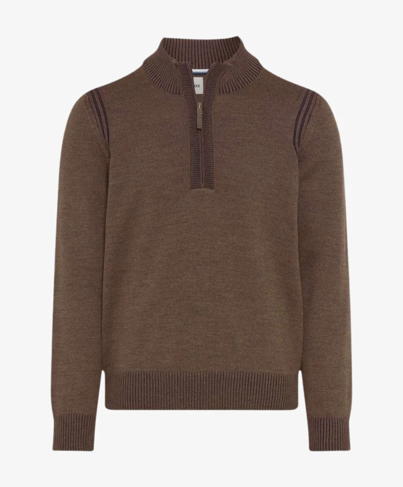 BRAX Half Zip Trui Steffen