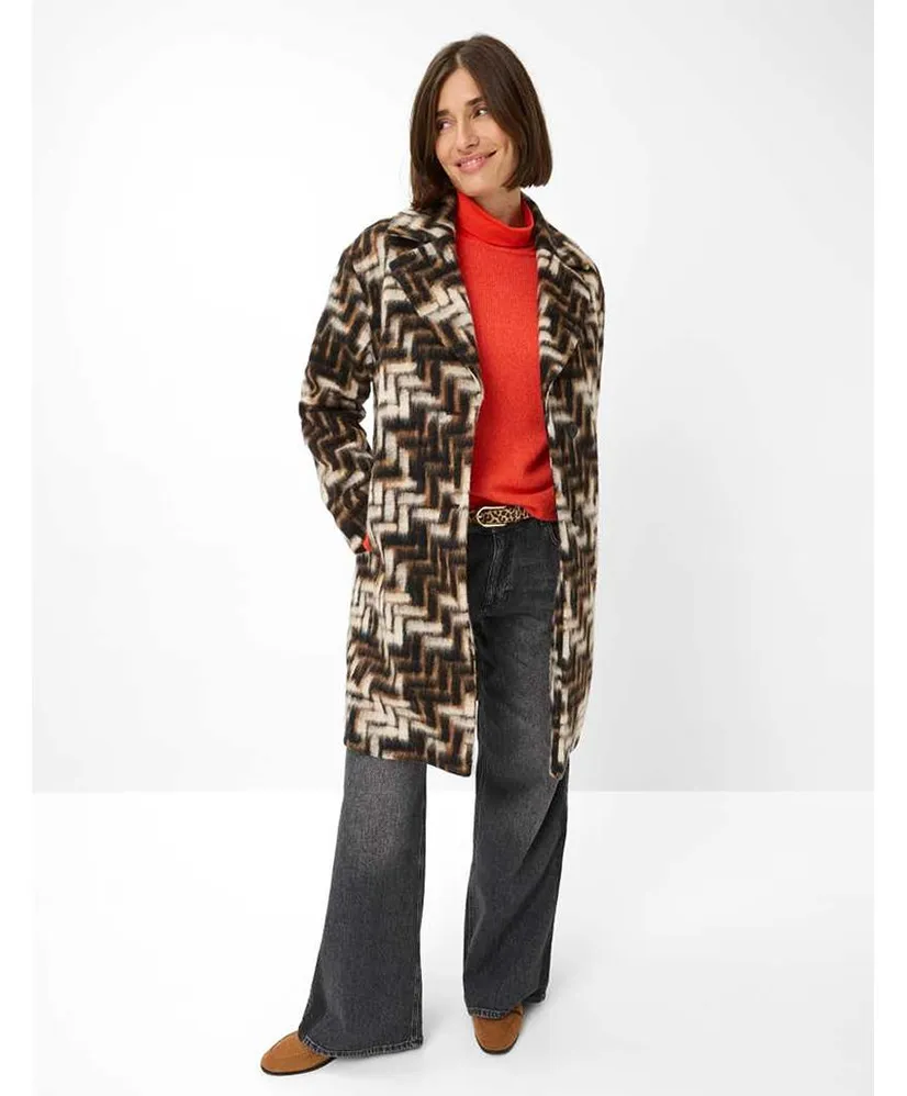 BRAX Mantel Davos Allover Print