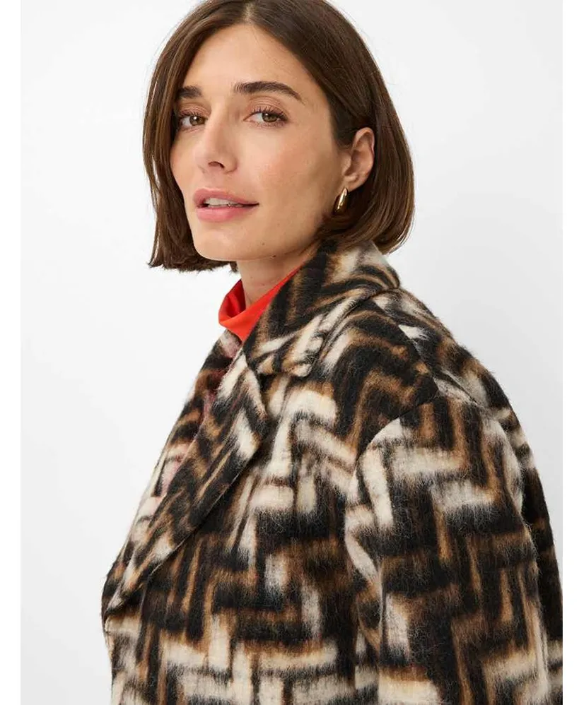 BRAX Mantel Davos Allover Print