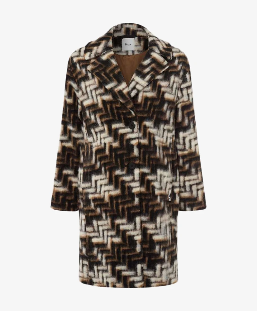 BRAX Mantel Davos Allover Print