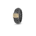 Buddha to Buddha Ben Small Ring Black Rhodium Gold