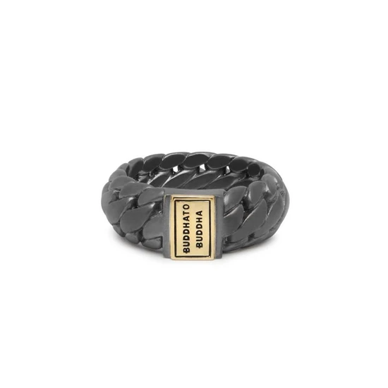 Buddha to Buddha Ben Small Ring Black Rhodium Gold