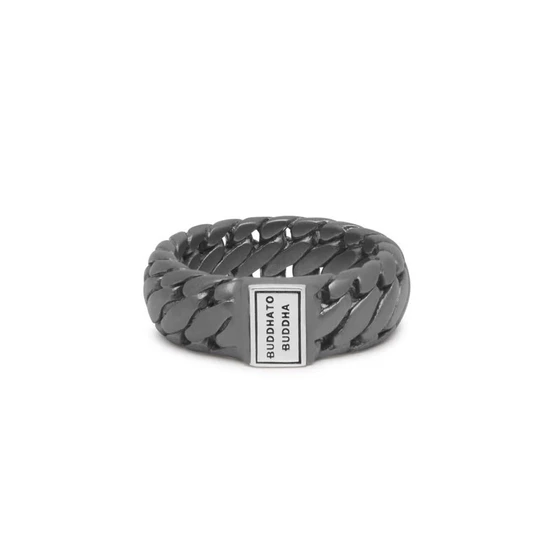 Buddha to Buddha Ben Small Ring Black Rhodium Silv