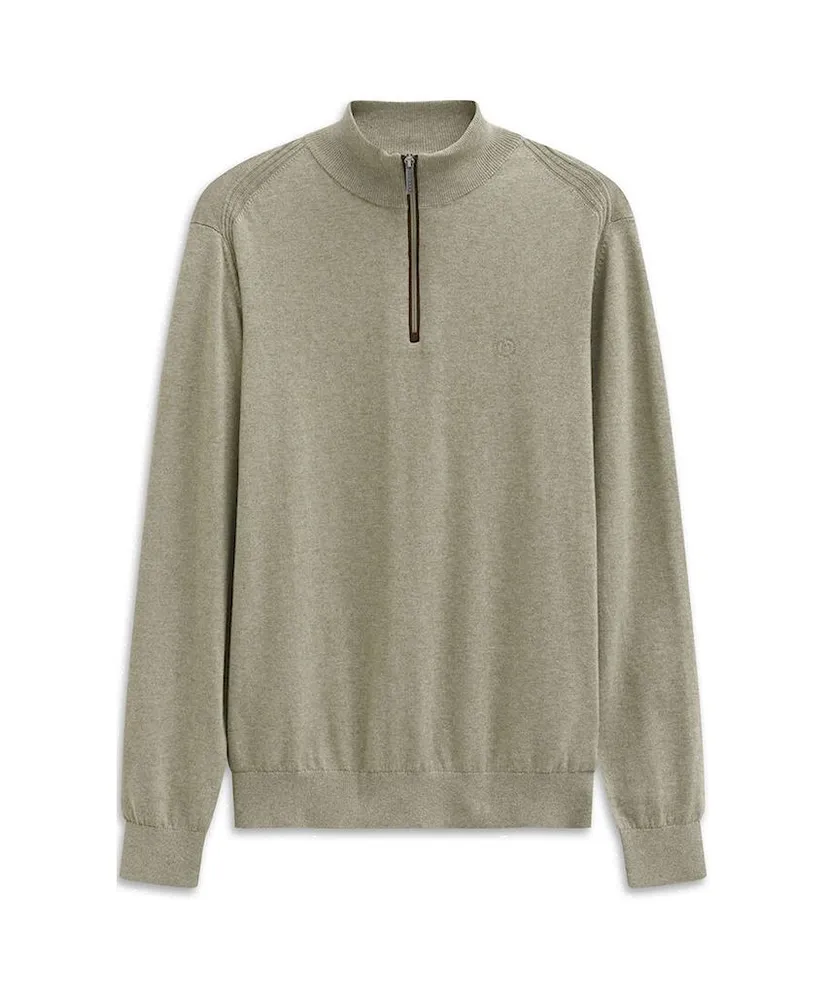 Bugatti Half Zip Trui Effen