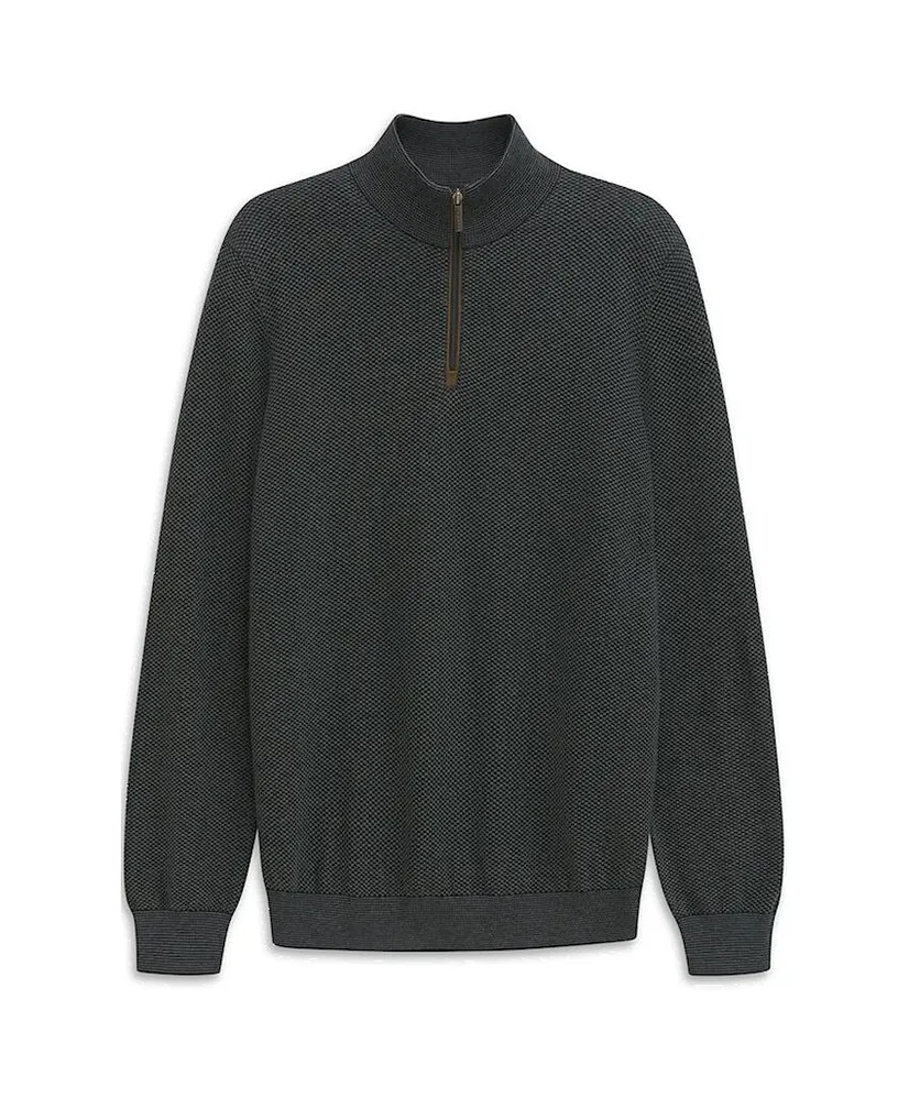 Bugatti Half Zip Trui Effen