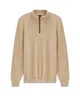 Bugatti Half Zip Trui Effen