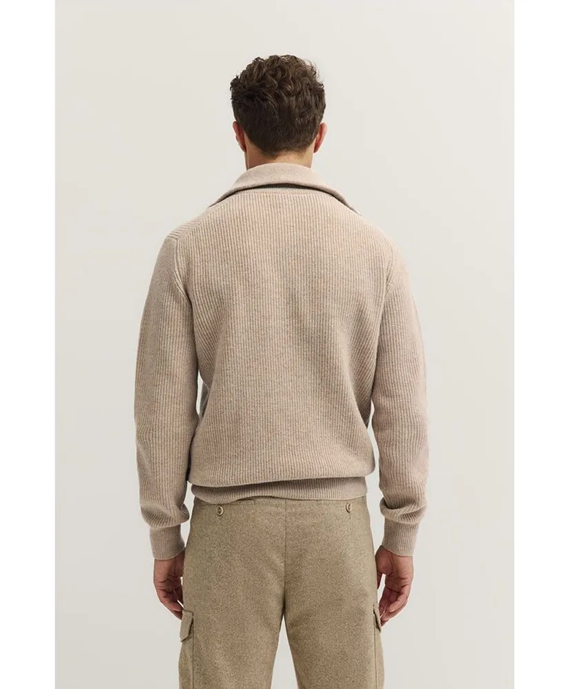 Bugatti Half Zip Trui Rib
