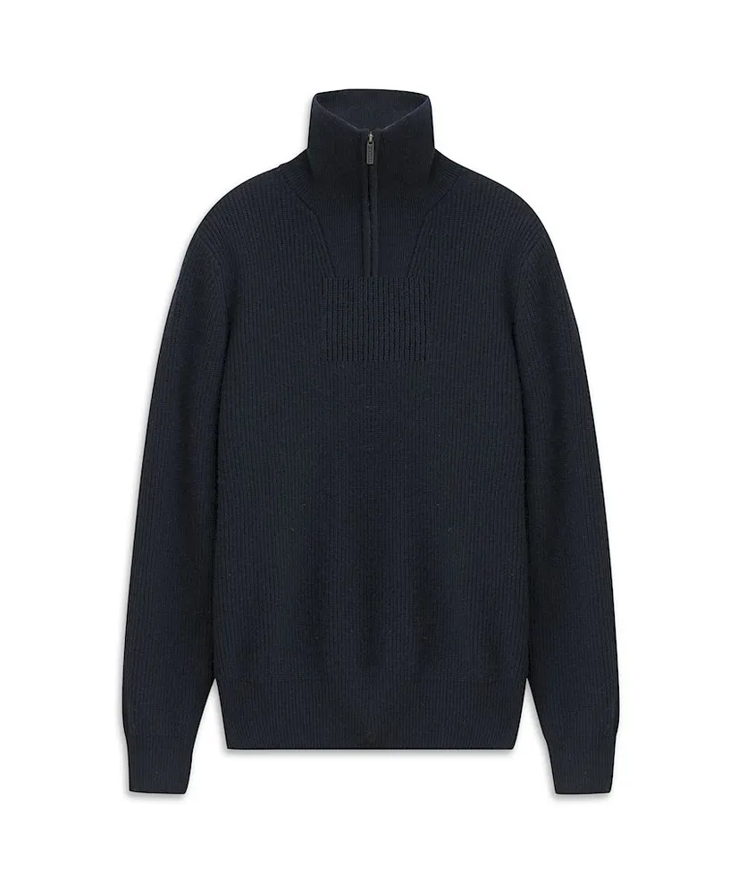 Bugatti Half Zip Trui Rib