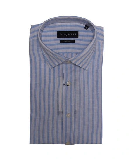 Bugatti Overhemd Strepen Pure Linen