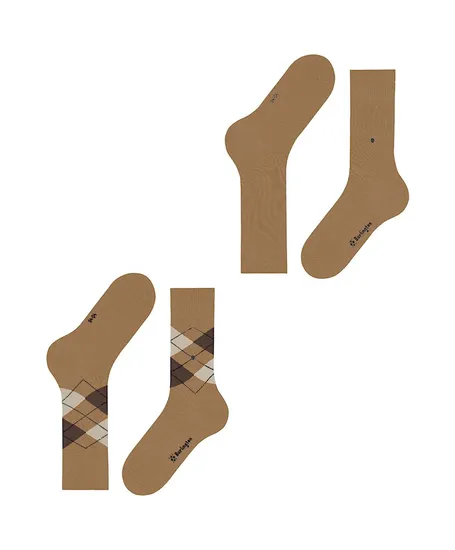 Burlington Sokken Everyday Argyle Mix 2-Pack