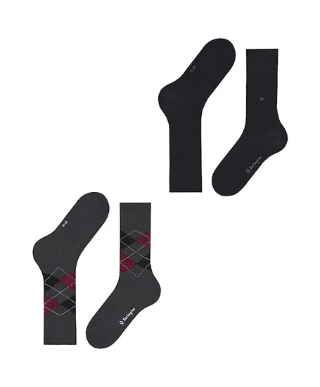 Burlington Sokken Everyday Argyle Mix 2-Pack