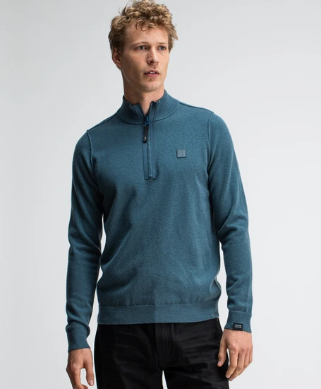 Butcher of Blue Half Zip Trui Clifden