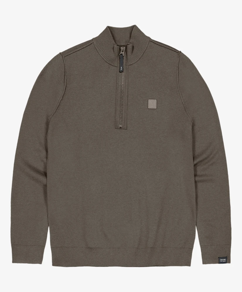 Butcher of Blue Half Zip Trui Clifden