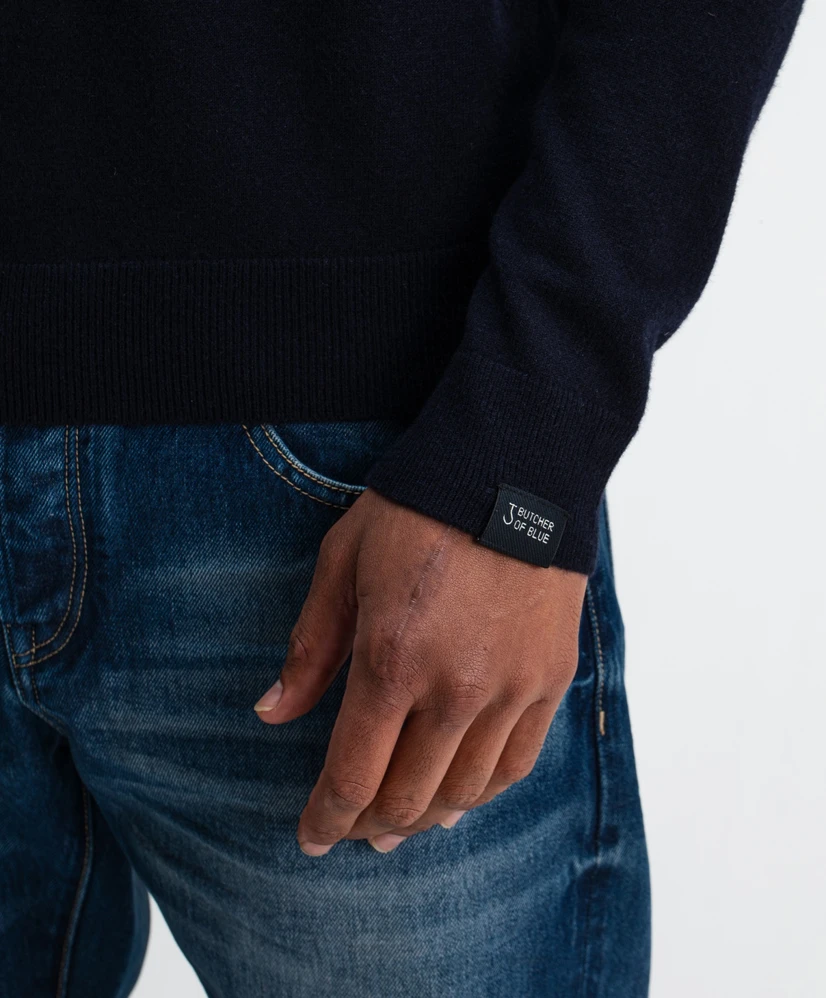 Butcher of Blue Half Zip Trui Clifden